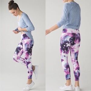 Lululemon High Times Leggings Blooming Pixie Tights Hi Rise Rare Soul Cycle Sz 6